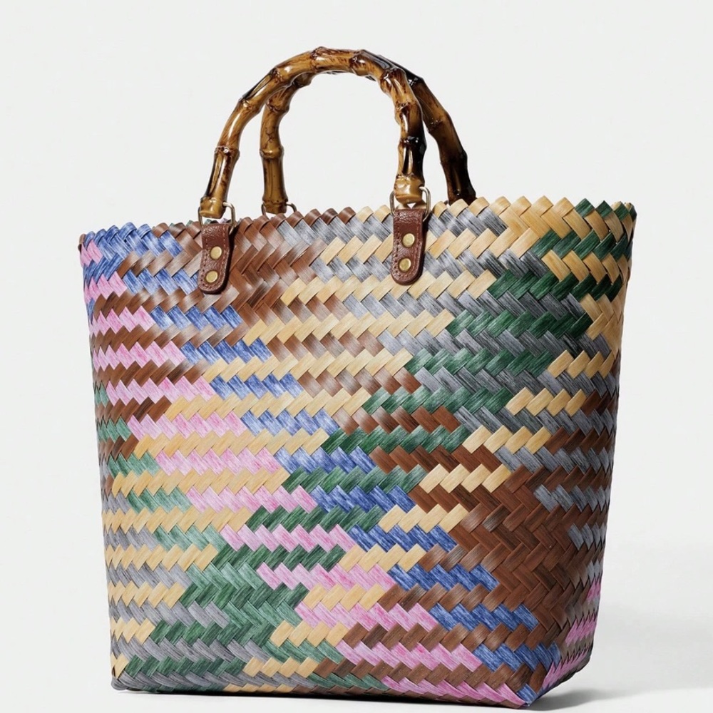 ๐ Top Handle Straw Tote Bag - Picture 11 of 13